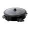 Brentwood 12" Round Black Nonstick Electric Skillet with Vented Glass Lid